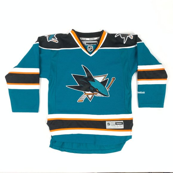 NHL San Jose Sharks Blank Hockey Jersey Youth S/M